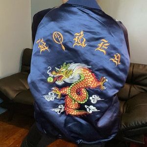 Korea Embroidered Souvenir Bomber Jacket